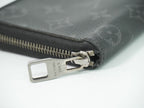 Louis Vuitton LV Zippy Wallet Vertical Monogram Eclipse Black Gray — view 6