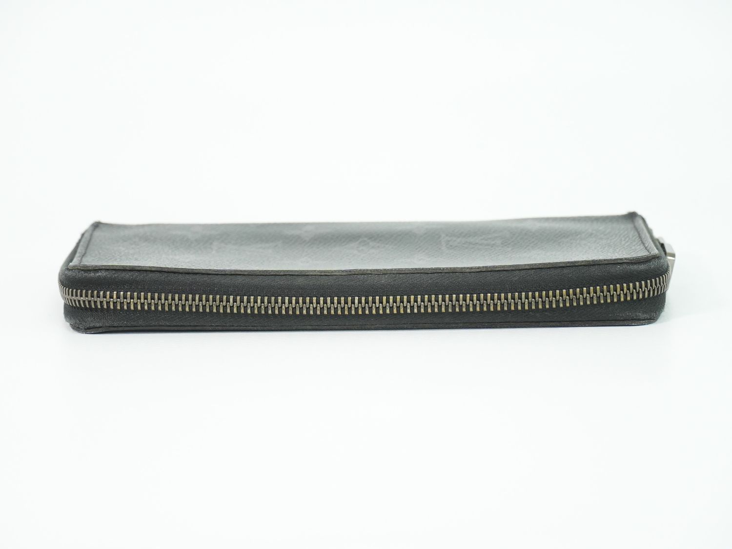 Louis Vuitton LV Zippy Wallet Vertical Monogram Eclipse Black Gray — view 5