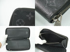 Louis Vuitton LV Zippy Wallet Vertical Monogram Eclipse Black Gray — view 8
