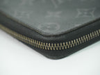 Louis Vuitton LV Zippy Wallet Vertical Monogram Eclipse Black Gray — view 7