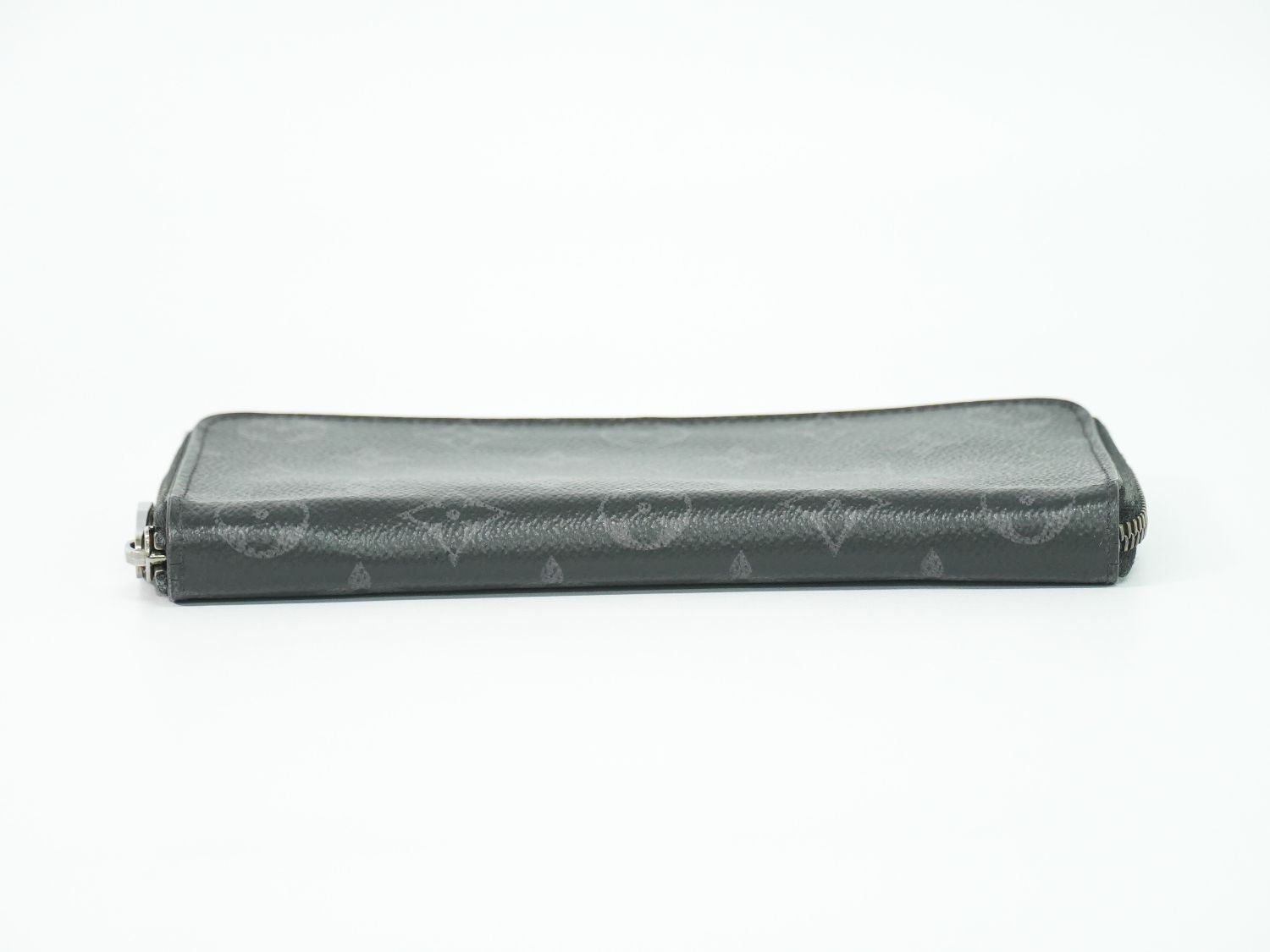 Louis Vuitton LV Zippy Wallet Vertical Monogram Eclipse Black Gray — view 3