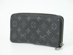 Louis Vuitton LV Zippy Wallet Vertical Monogram Eclipse Black Gray — view 2