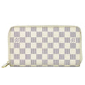 Louis Vuitton LV Zippy Organizer Damier Azur Wallet White Gray