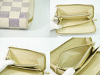 Louis Vuitton LV Zippy Organizer Damier Azur Wallet White Gray — view 8