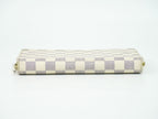 Louis Vuitton LV Zippy Organizer Damier Azur Wallet White Gray — view 3