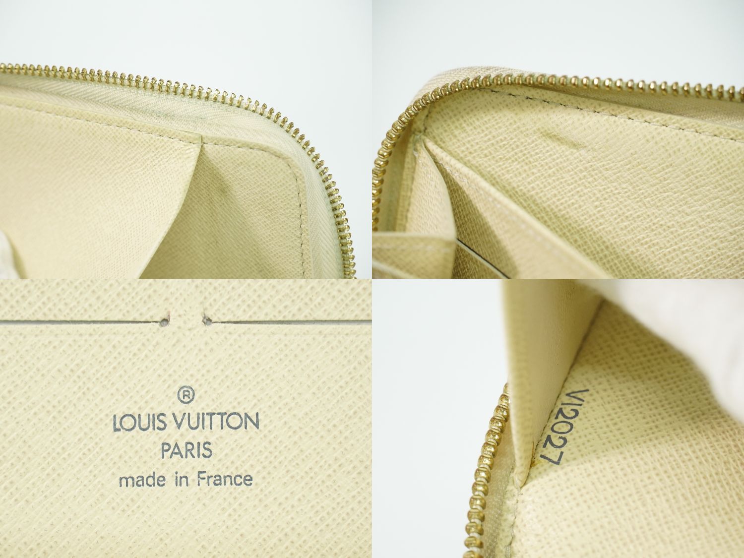 Louis Vuitton LV Zippy Organizer Damier Azur Wallet White Gray — view 9
