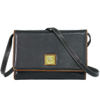 Celine Leather Shoulder Bag Pochette Black