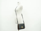 Celine Leather Shoulder Bag Pochette Black — view 6