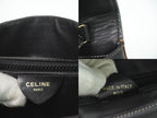 Celine Leather Shoulder Bag Pochette Black — view 9