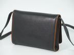 Celine Leather Shoulder Bag Pochette Black — view 2