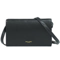 Saint Laurent Leather Shoulder Bag Pochette Black