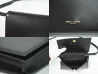 Saint Laurent Leather Shoulder Bag Pochette Black — view 8