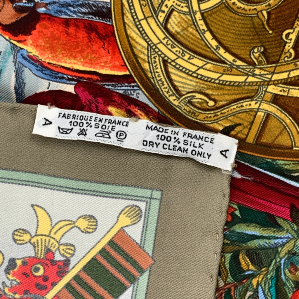 Hermes Carre 90 Scarf les Ameriques Americas Columbus Silk Multicolor — view 8