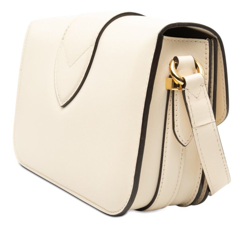 Louis Vuitton Pont Neuf Crossbody Shoulder Bag Cream White Leather — view 2
