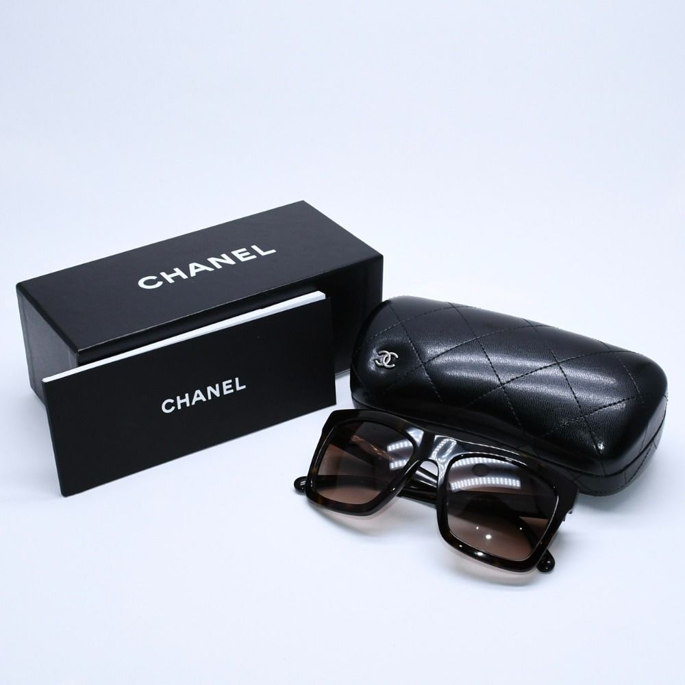 Chanel Sunglasses Eyewear CC Logo Brown Acetate