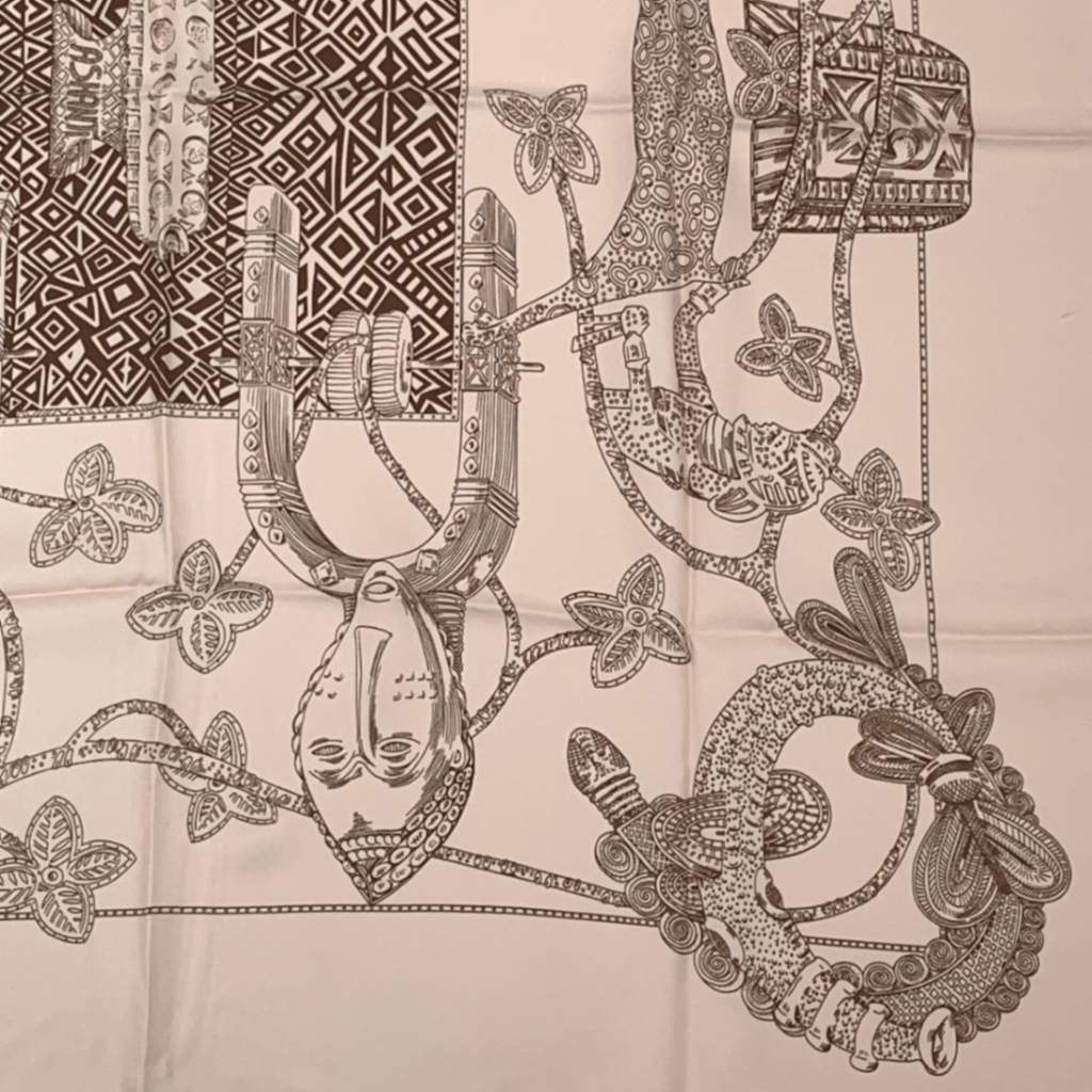 Hermes Carre 90 Silk Scarf Ashanti Pink — view 5