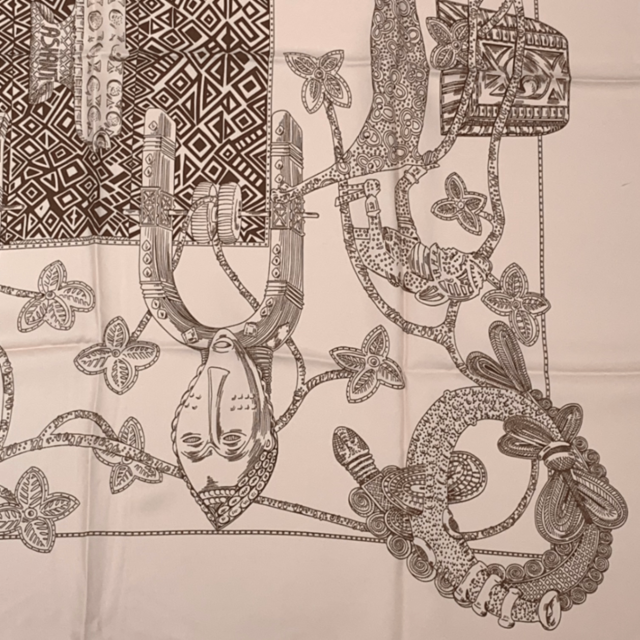 Hermes Carre 90 Silk Scarf Ashanti Pink — view 5