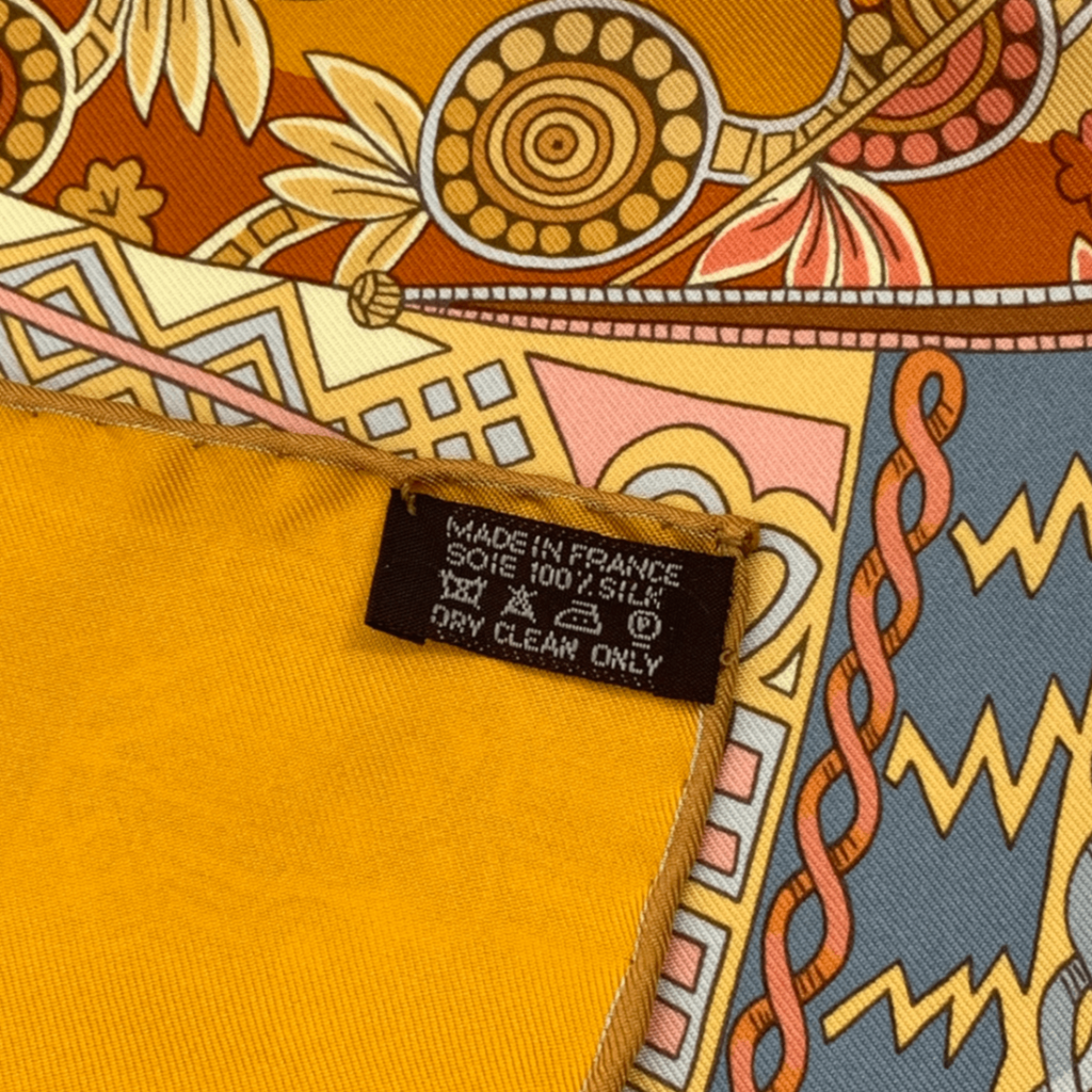 Hermes Scarf Carre 90 Voyage en Etoffes a Journey Through the World's Fabrics — view 6