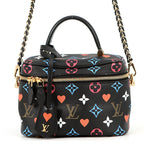 Louis Vuitton Shoulder Bag Monogram Gameon Vanity PM 2-Way Black