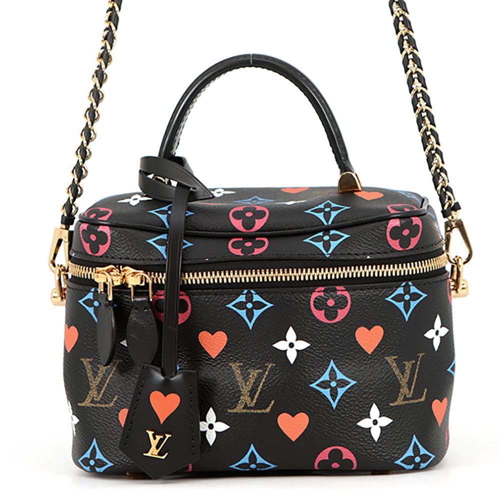 Louis Vuitton Shoulder Bag Monogram Gameon Vanity PM 2-Way Black