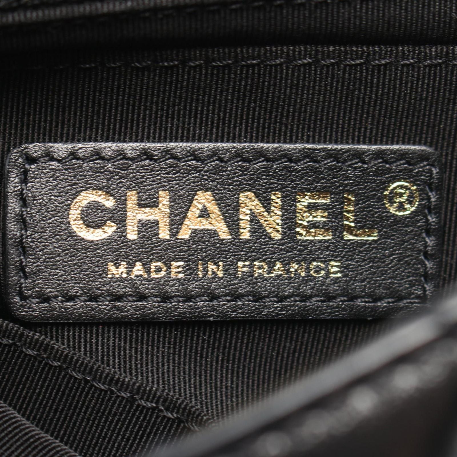 Chanel Shoulder Bag Quilted Black Lambskin Small Flap Chain — view 4