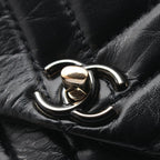 Chanel Shoulder Bag Quilted Black Lambskin Small Flap Chain — view 8