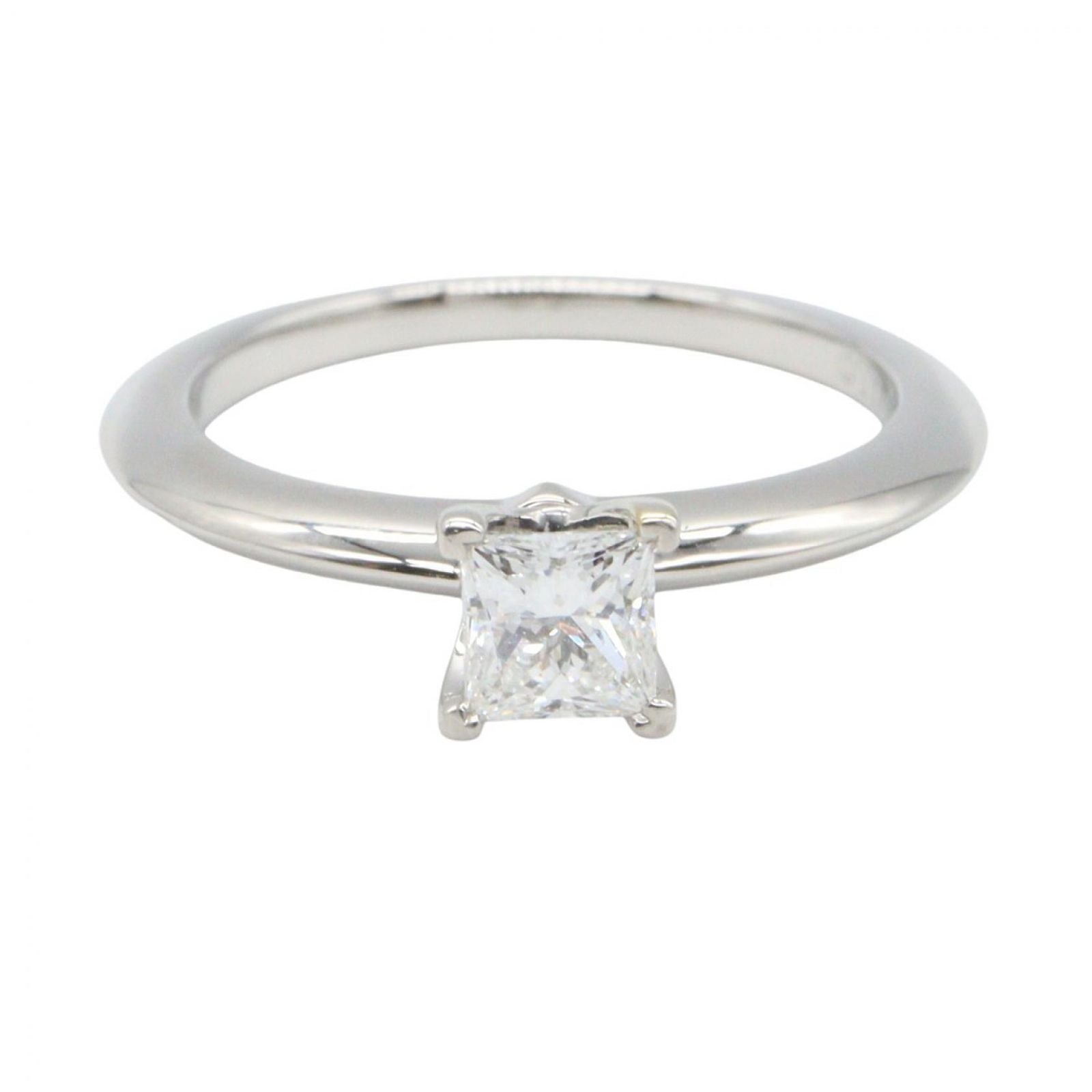 Tiffany & Co Ring Square Princess Diamond Platinum — view 2