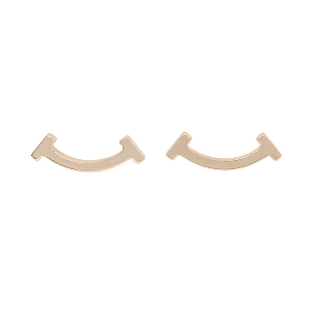 Tiffany & Co Earrings T Smile Mini 18k Pink Gold
