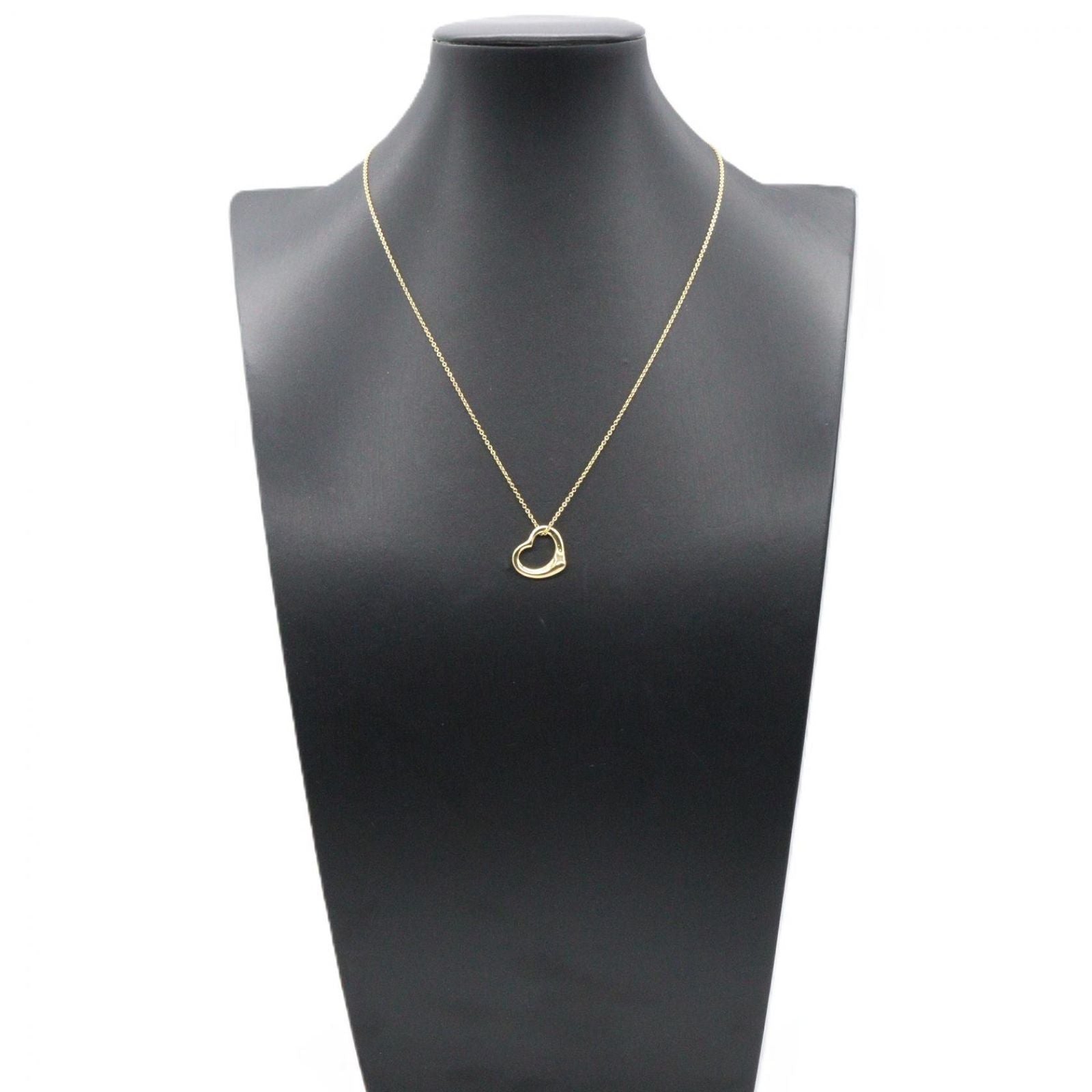 Tiffany & Co Necklace Open Heart SM 40.5 18k — view 6