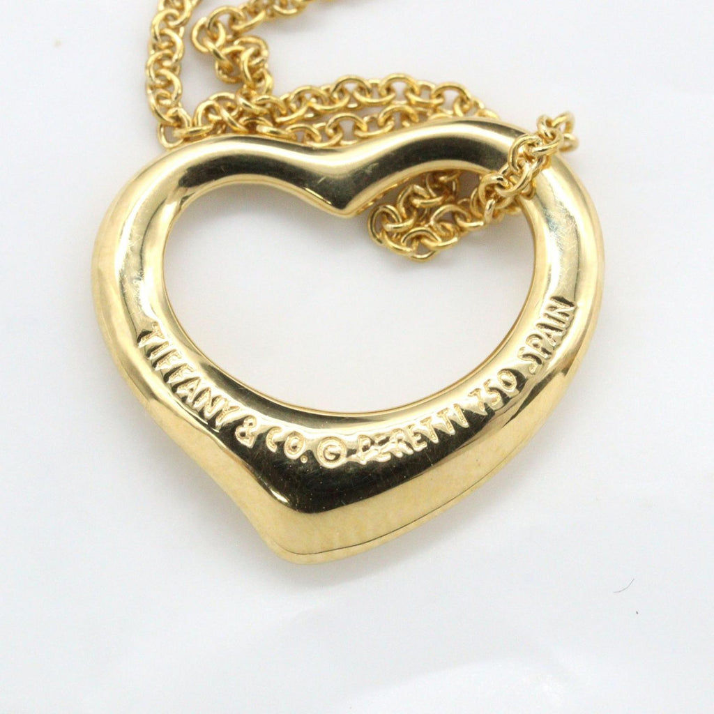 Tiffany & Co Necklace Open Heart SM 40.5 18k — view 5