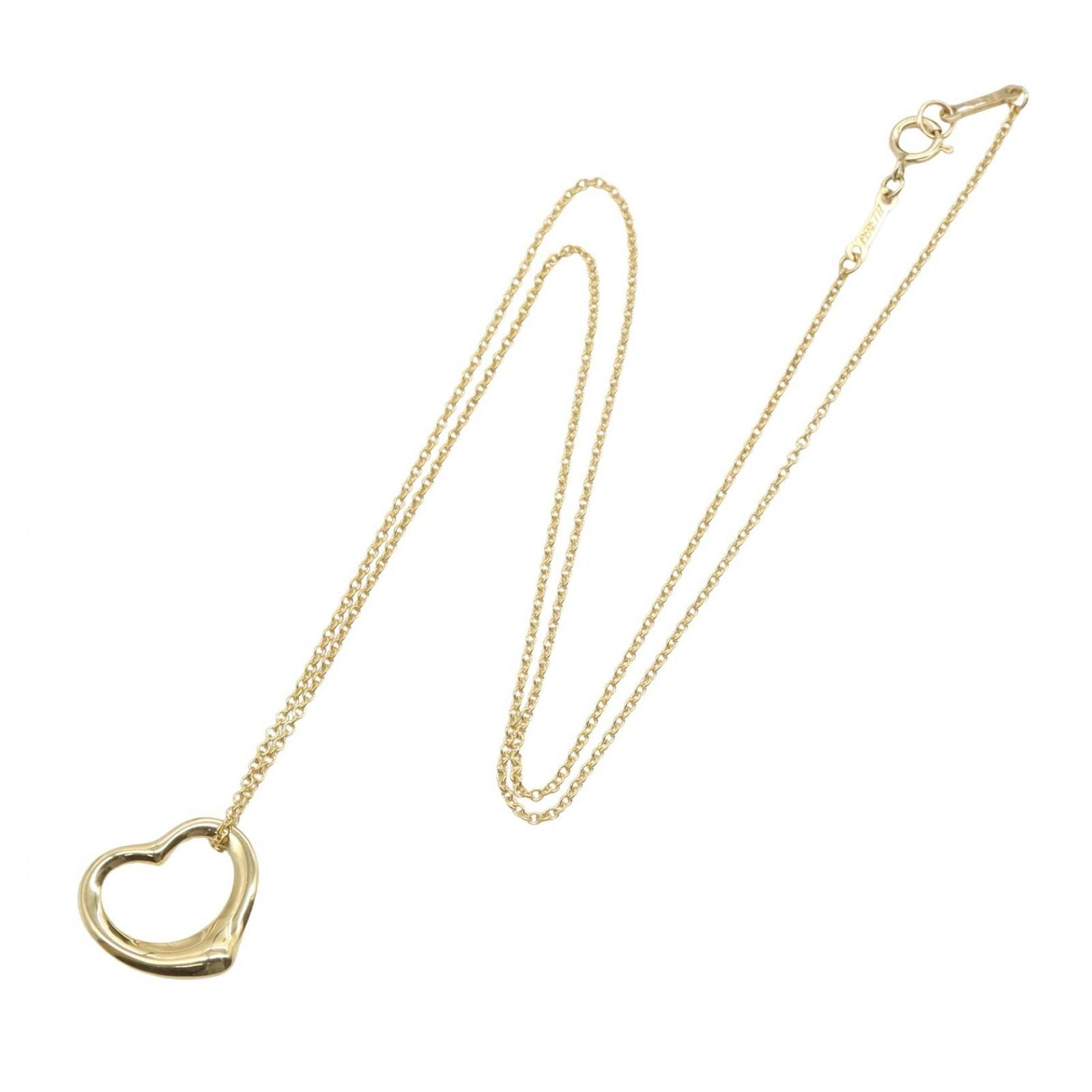 Tiffany & Co Necklace Open Heart SM 40.5 18k — view 2