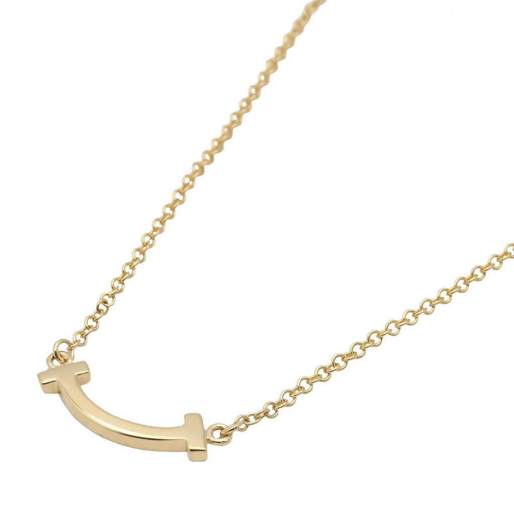 Tiffany & Co Necklace T Smile Mini 41 46.5 cm 18k