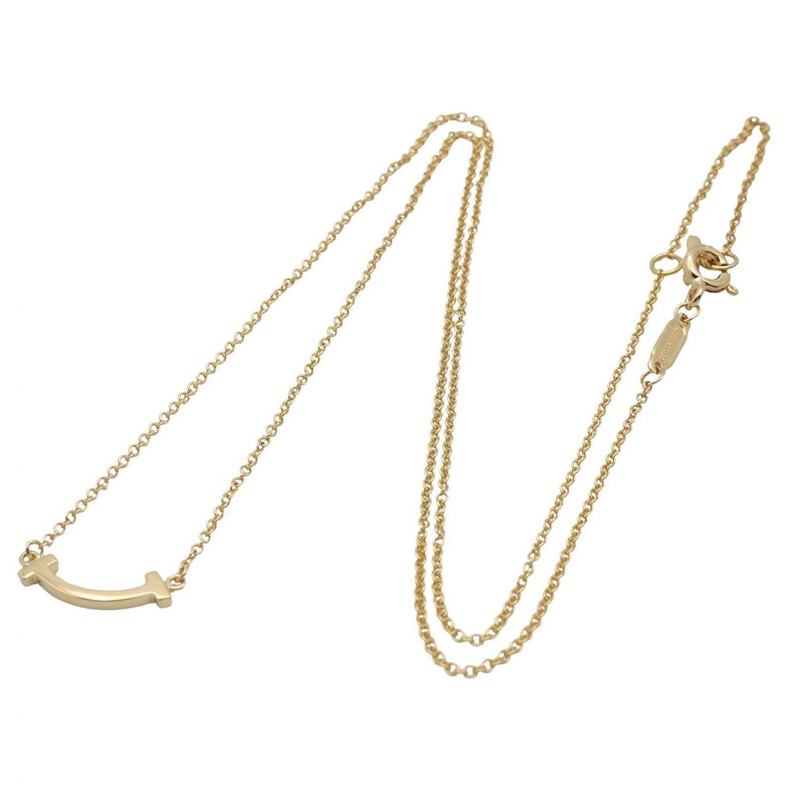 Tiffany & Co Necklace T Smile Mini 41 46.5 cm 18k — view 2