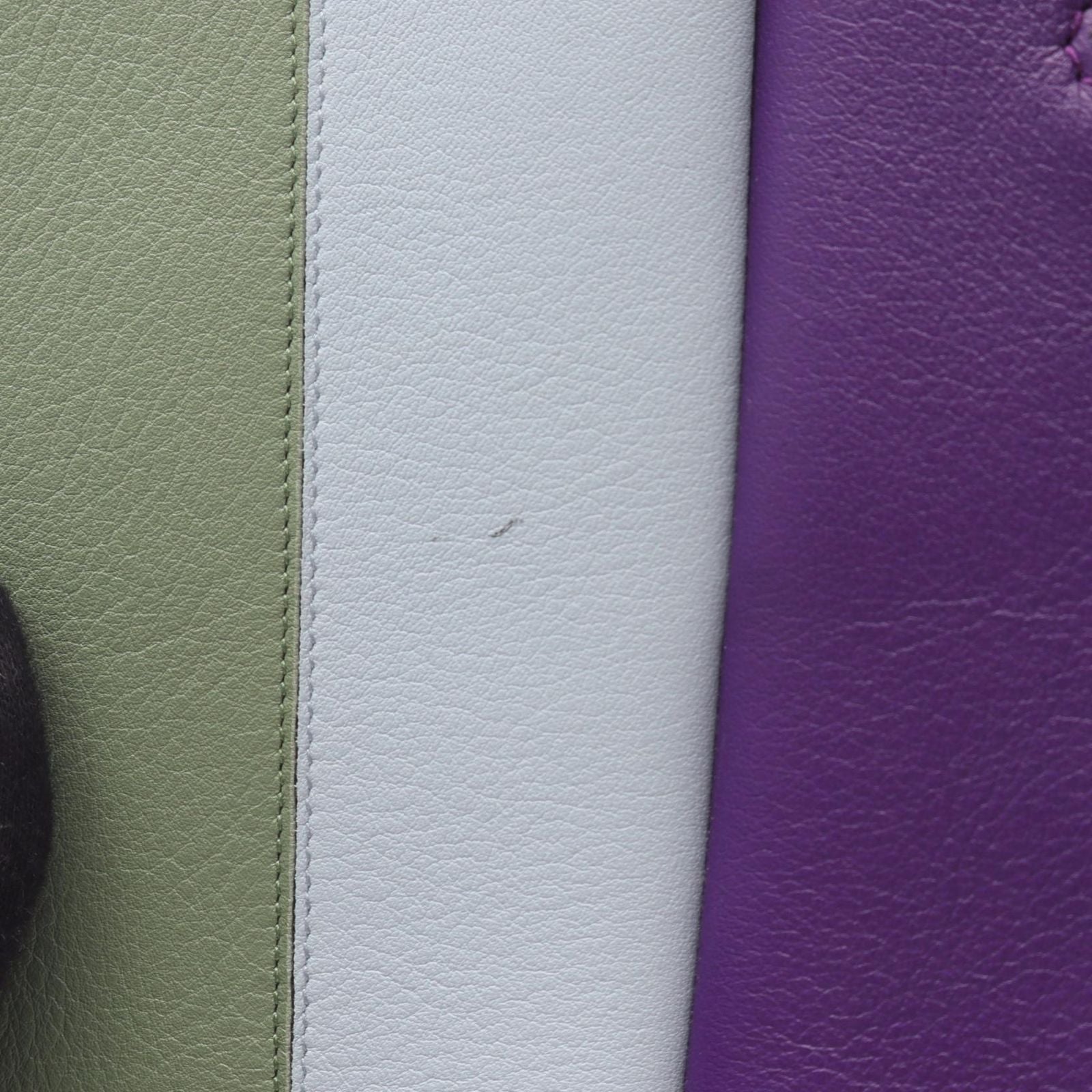 Loewe Tote Shell Small Green Purple Blue Leather — view 6