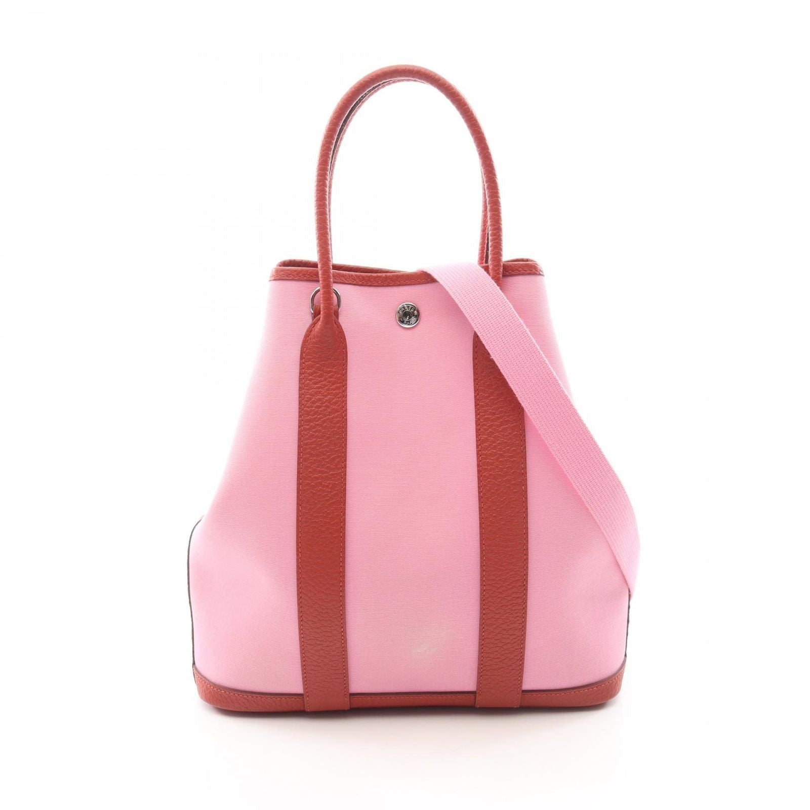 Hermes Tote Garden File PM Pink Rouge Ducese 2-Way