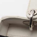 Dior Handbag Lady Dior Sequin Embroidery Patch 2-Way White Multi Leather Tote — view 8