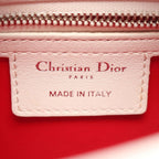 Dior Handbag Lady Dior Sequin Embroidery Patch 2-Way White Multi Leather Tote — view 4