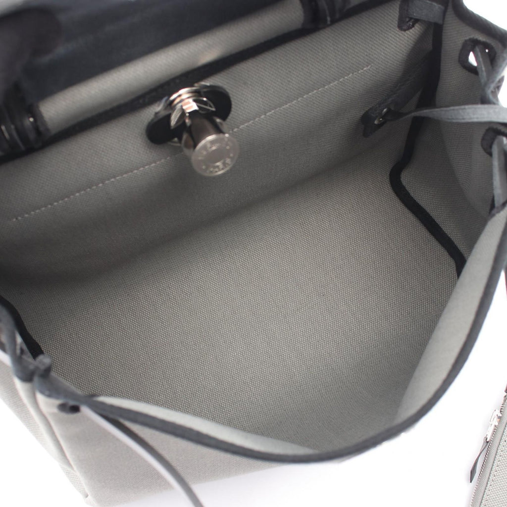 Hermes Handbag Herbag Zip PM 2-Way Gray Black Zip PM le Tourne — view 3