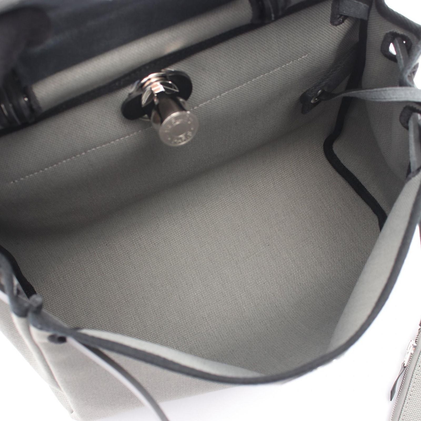Hermes Handbag Herbag Zip PM 2-Way Gray Black Zip PM le Tourne — view 3