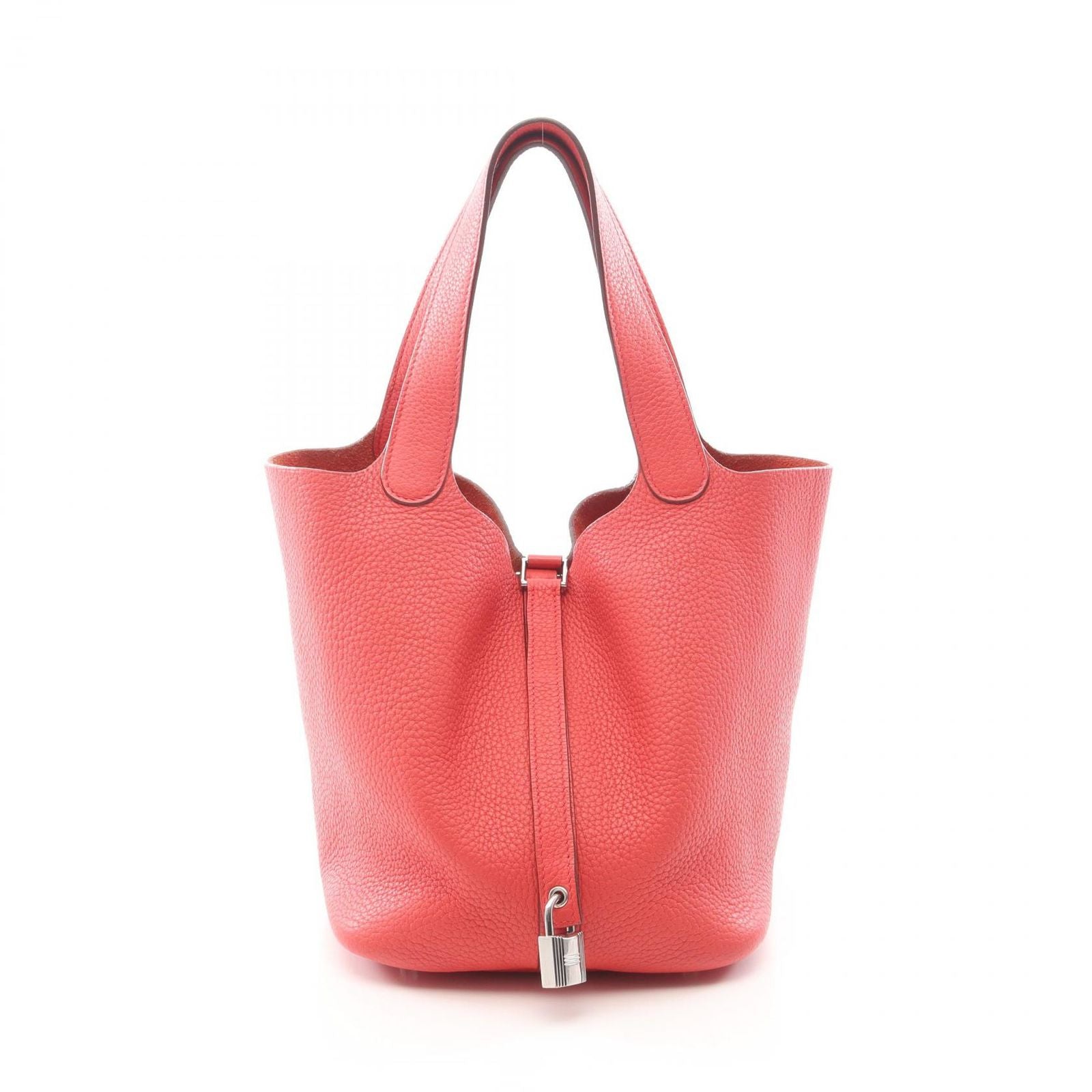 Hermes Handbag Picotin Lock Bougainvillea Leather