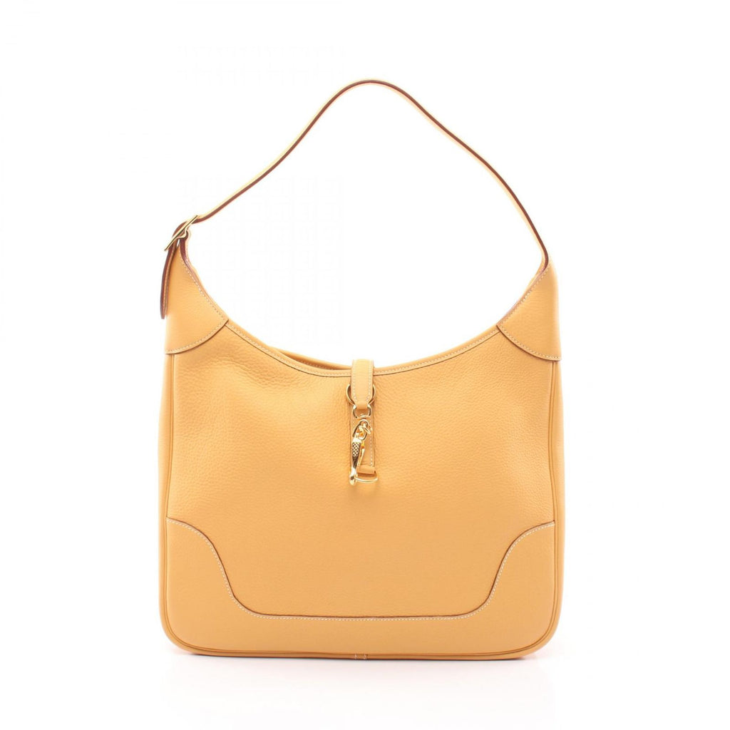 Hermes Shoulder Bag Trim 35 Jaune Leather