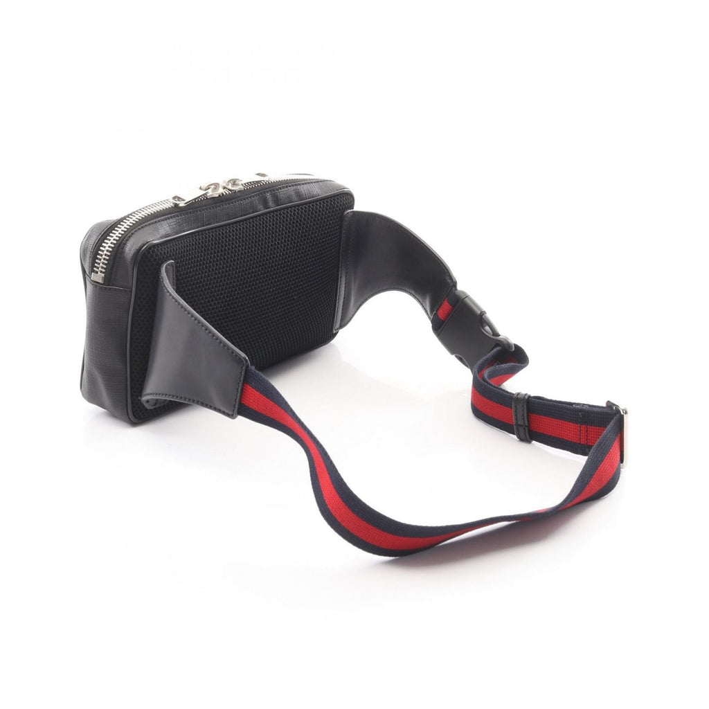Gucci Waist Bag Soft GG Supreme Sherry Line Black Canvas Leather — view 2