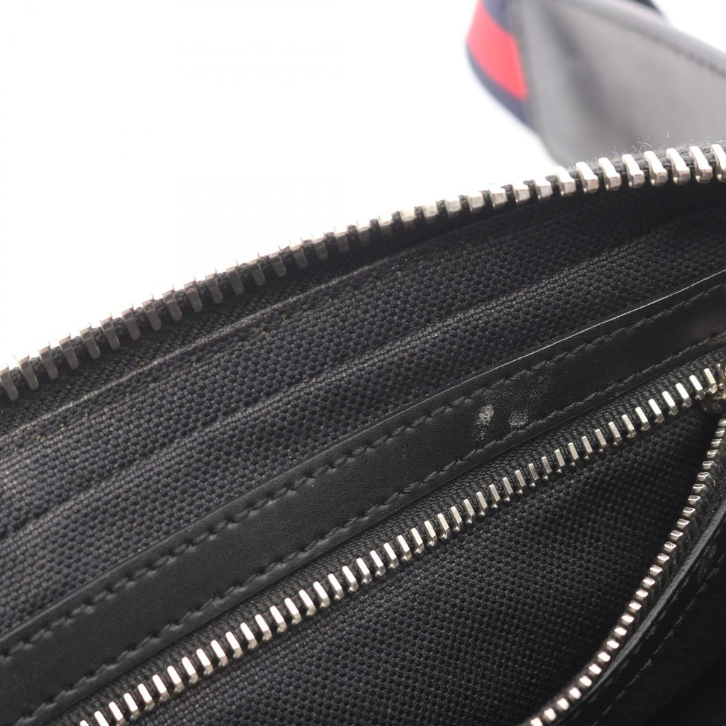 Gucci Waist Bag Soft GG Supreme Sherry Line Black Canvas Leather — view 7