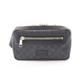 Gucci Waist Bag Soft GG Supreme Sherry Line Black Canvas Leather