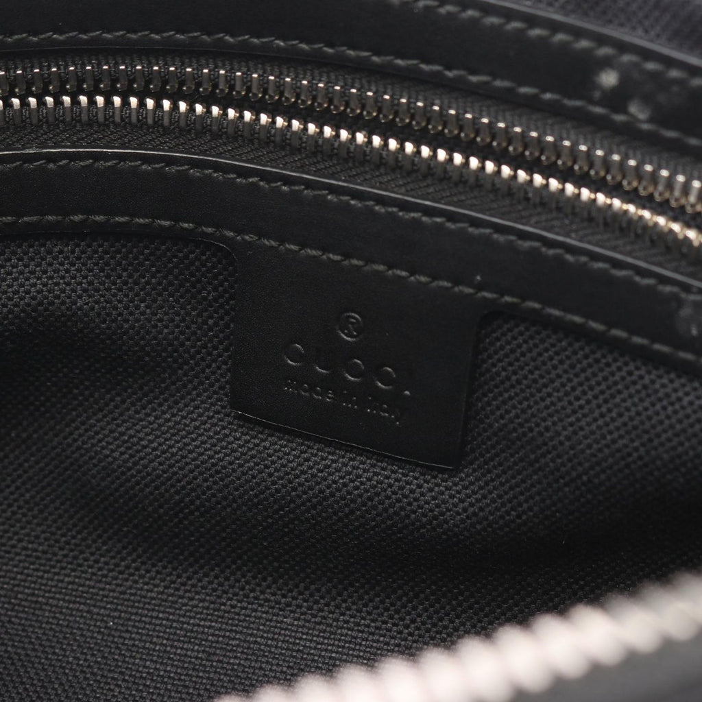 Gucci Waist Bag Soft GG Supreme Sherry Line Black Canvas Leather — view 4