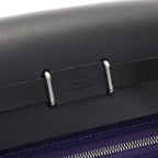 Hermes Shoulder Bag Herbag Zip Mini Purple Black Canvas Leather — view 4