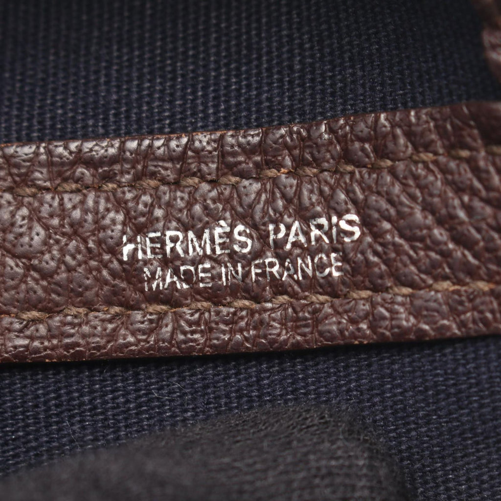 Hermes Tote Garden Party TPM 2-Way Havana Canvas Leather — view 4