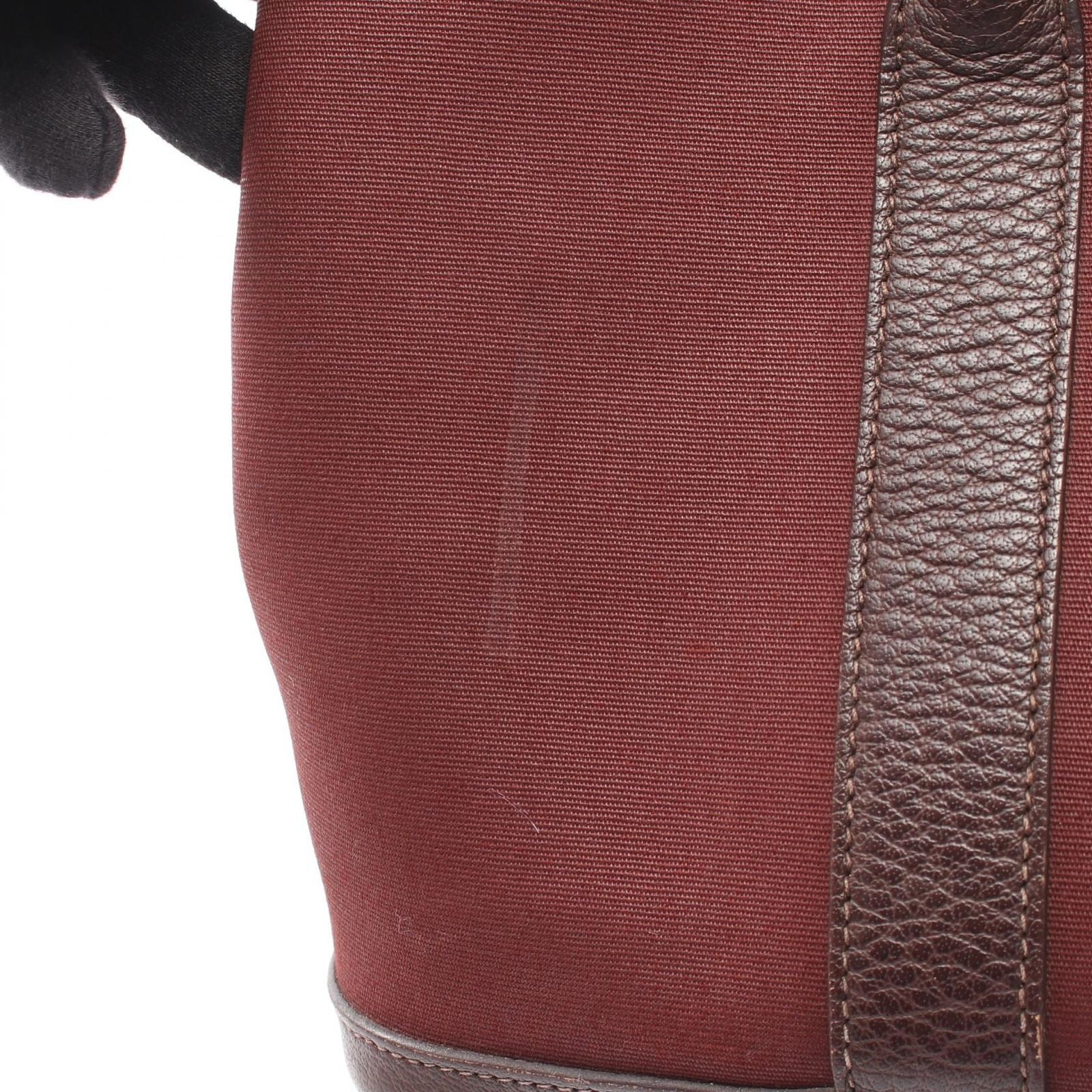 Hermes Tote Garden Party TPM 2-Way Havana Canvas Leather — view 8