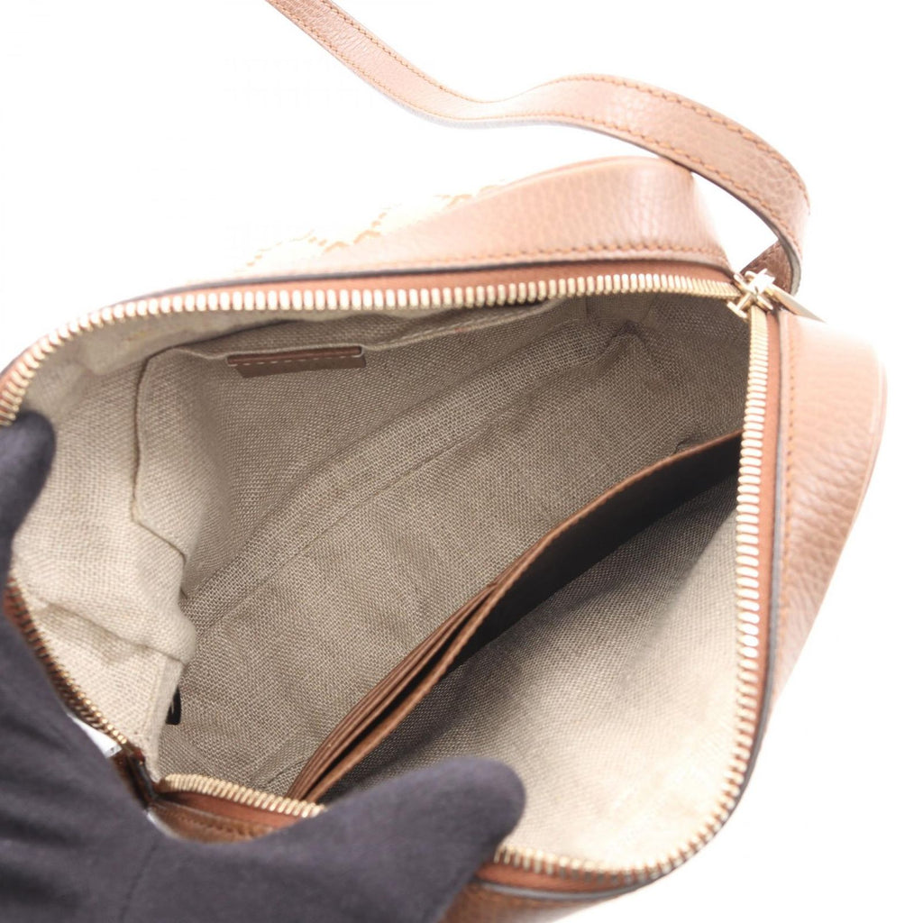 Gucci Shoulder Bag Bree GG Canvas Beige Brown — view 3