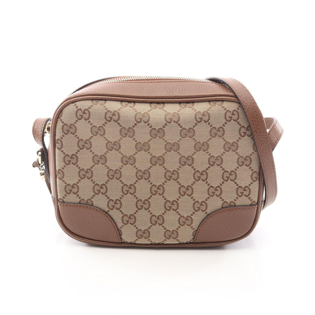 Gucci Shoulder Bag Bree GG Canvas Beige Brown